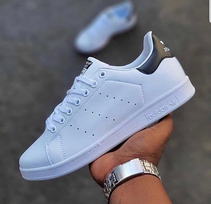 adidas Originals Stan Smith Premium Sneakers - Cloud White & Core Black